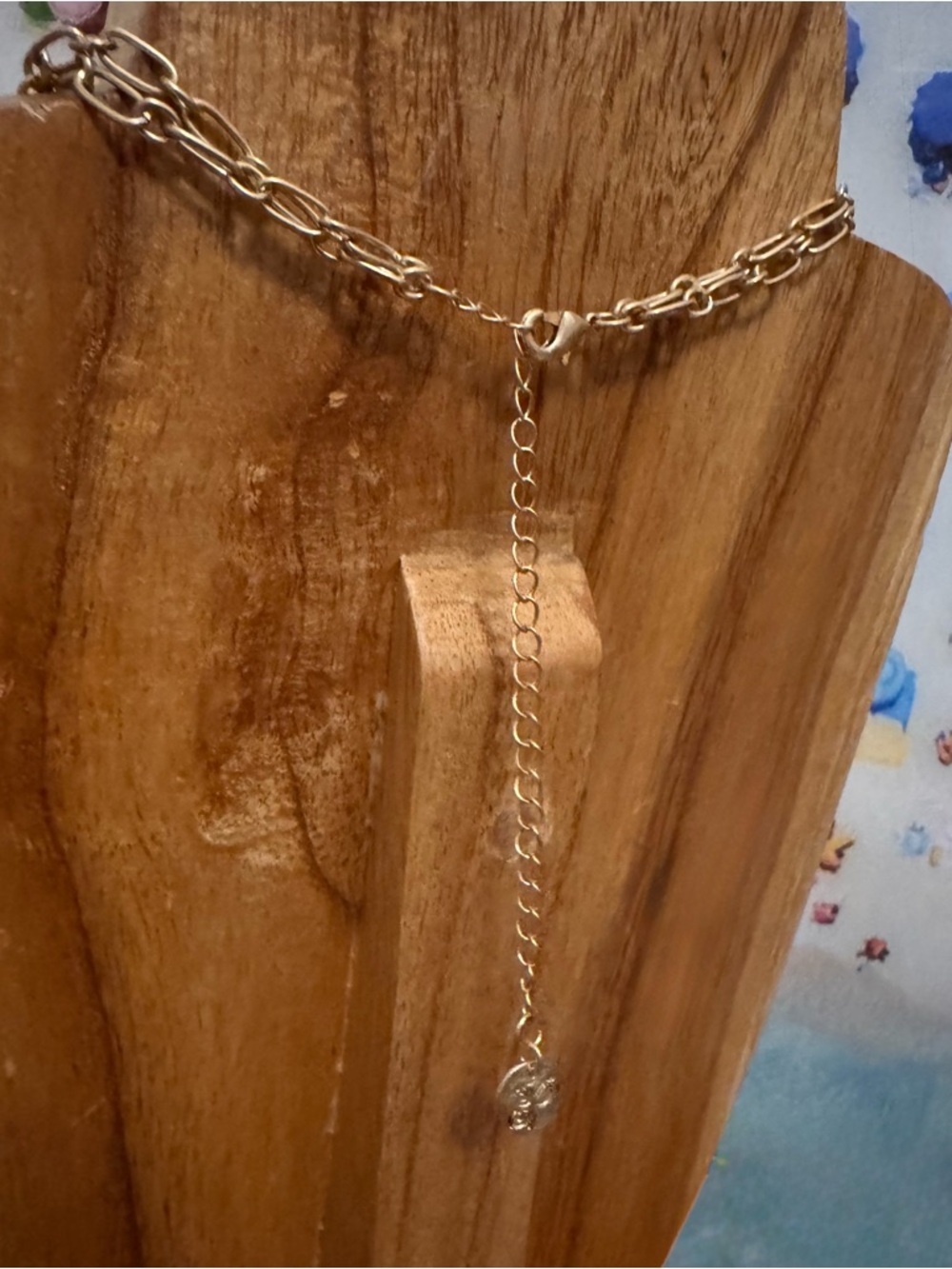 Plunder Lapis Lazuli Color Set Necklace & Bracelet Set Gold Tone New in Package - Picture 6 of 10